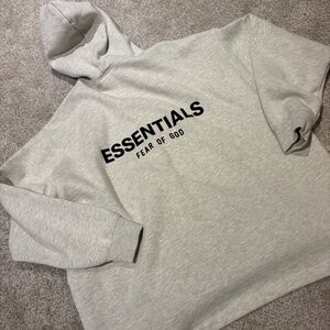Fear of God / Essentials Boxy Heather grey hoody size Medium